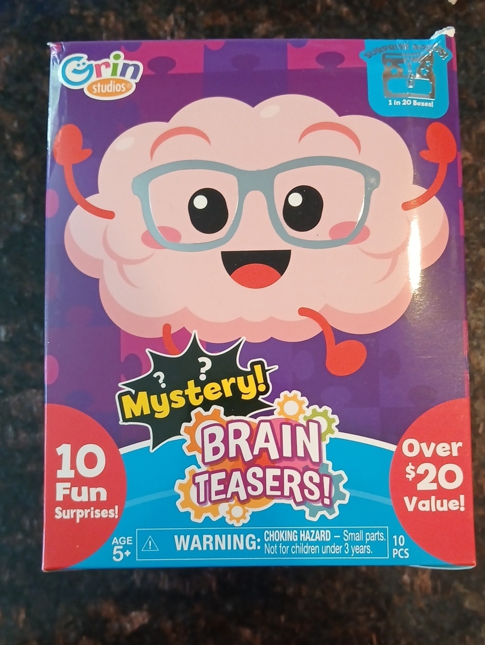 Grin Studios Mystery Brain Teasers Toys - 10 Fun Surprises